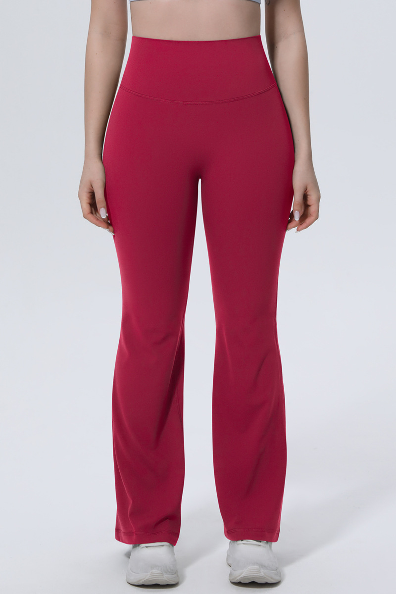 Women's Athletic High Waist And Hip Tight Yoga Flared Pants