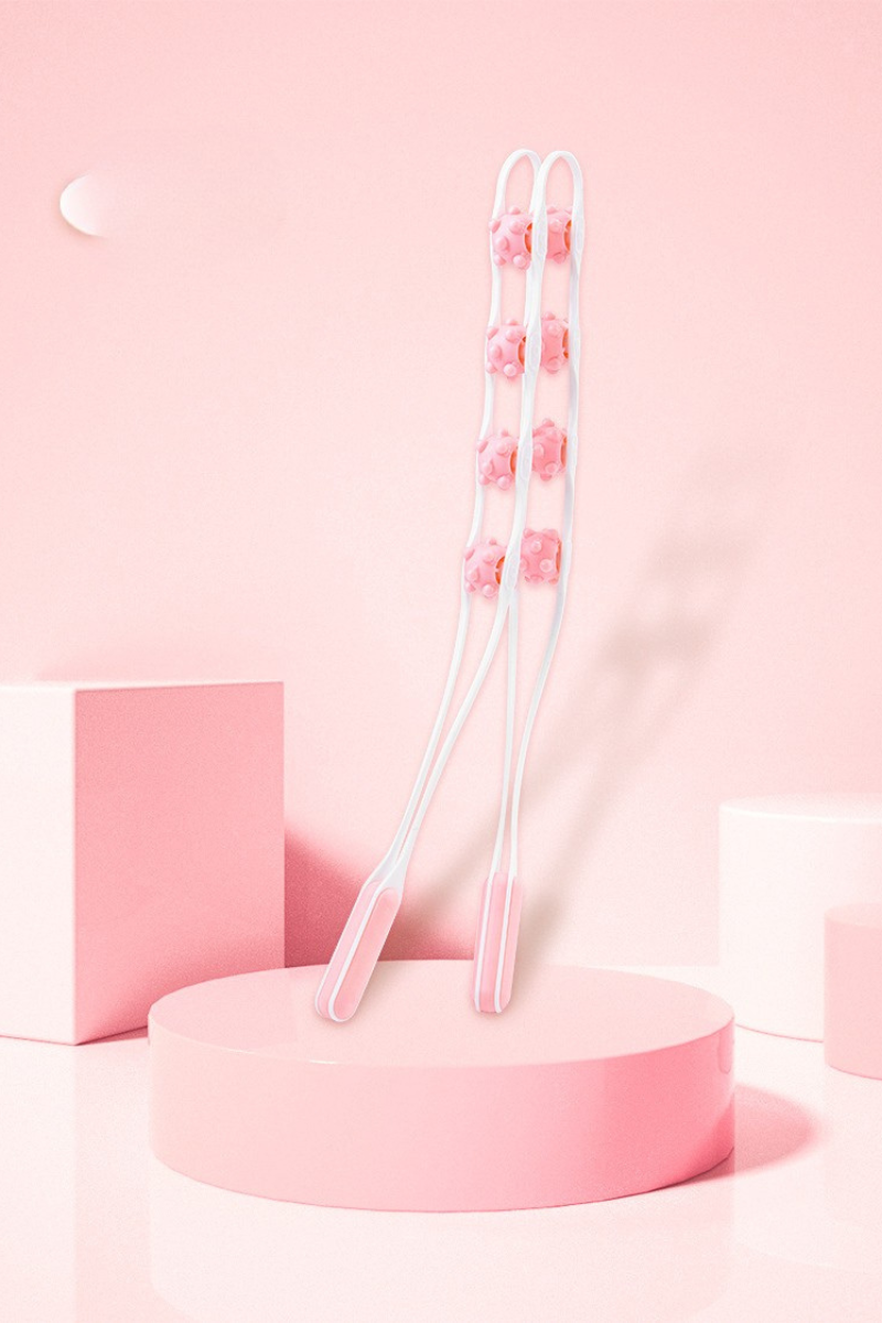 Non-Slip Handle Handle Spiky Fascia Roller Back Massager