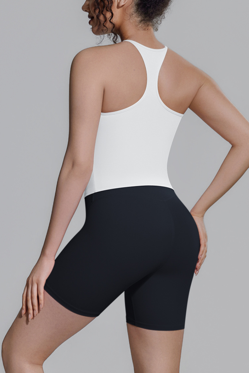 Women's Athletic Sets:Racerback Tank Top And Shorts