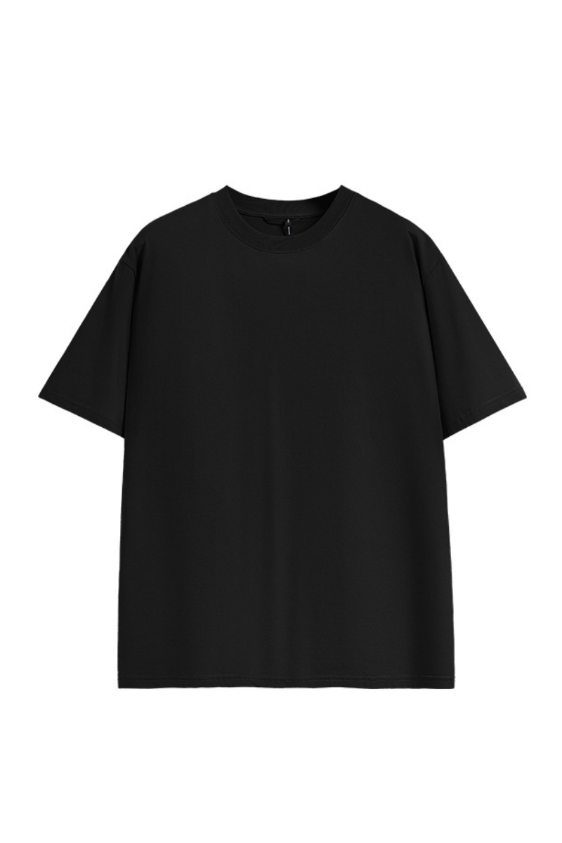 Men's Cooling Solid Quick Dry Drop Shoulder Loose Fit T-Shirt