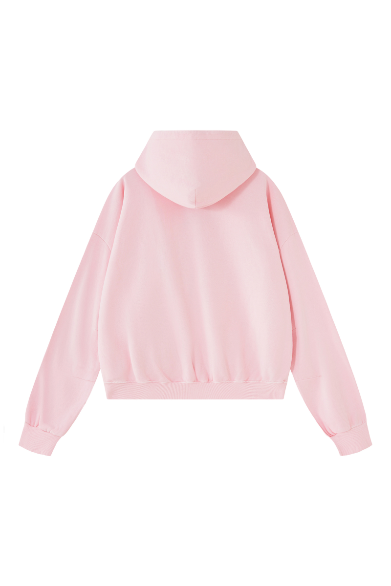 Men's Fall 100% Cotton 360G Boxy Cropped Two‑Way Zip Jacket