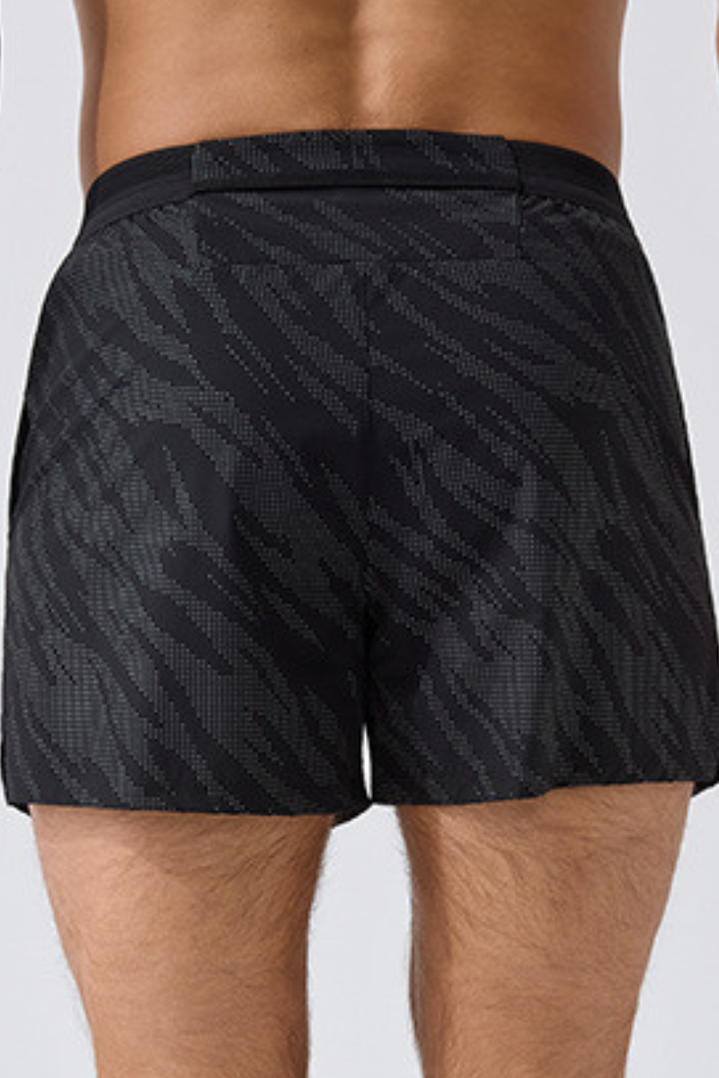 Men's Reflective Dot 2-in-1 Racing Running Shorts
