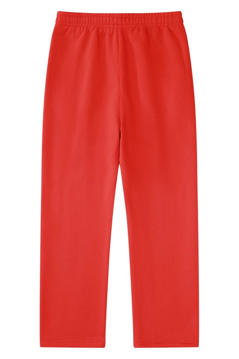Unisex Fall Fleece Drawstring Straight Leg Casual Sweatpants