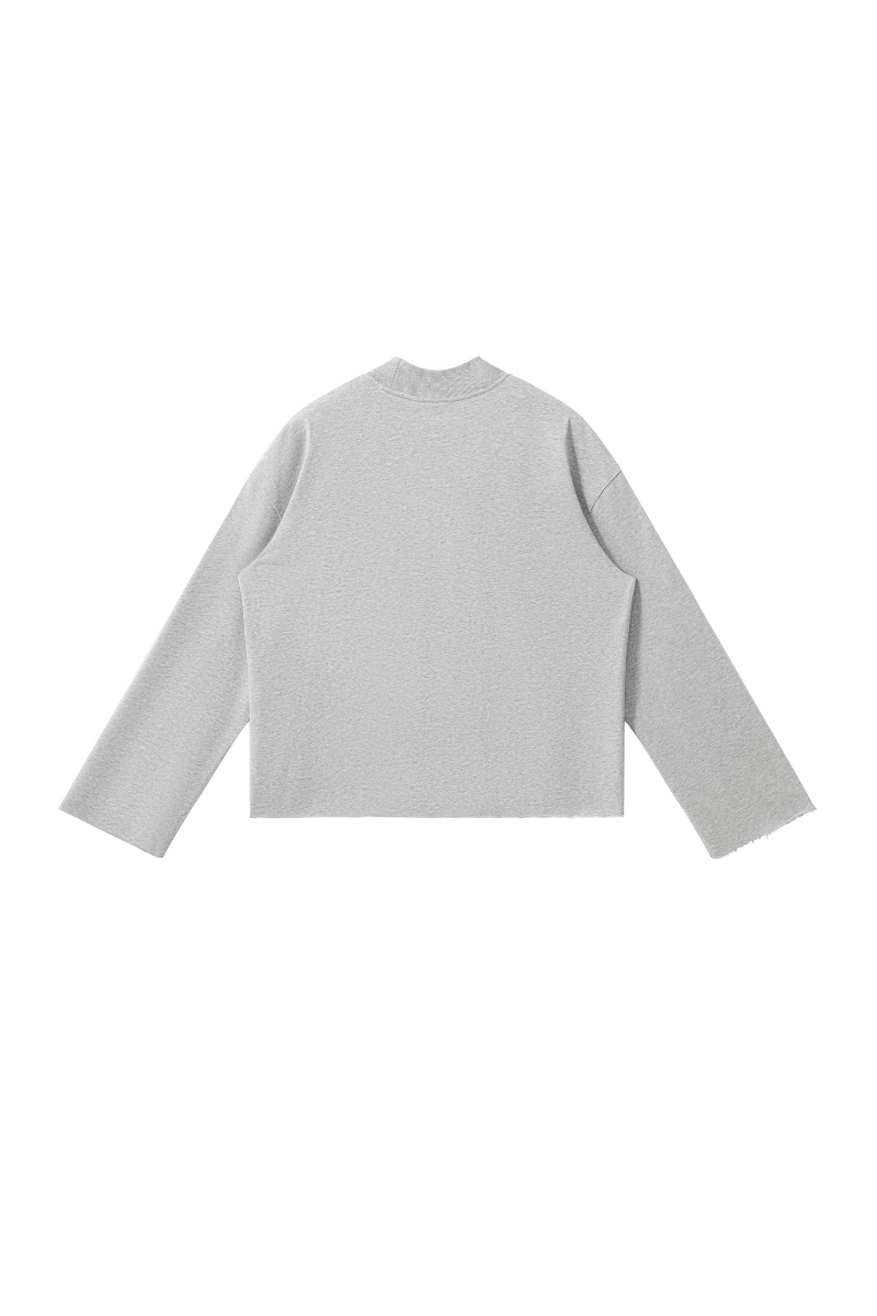 Unisex Fall Comfort Colors Style Mock Neck Sweatshirt