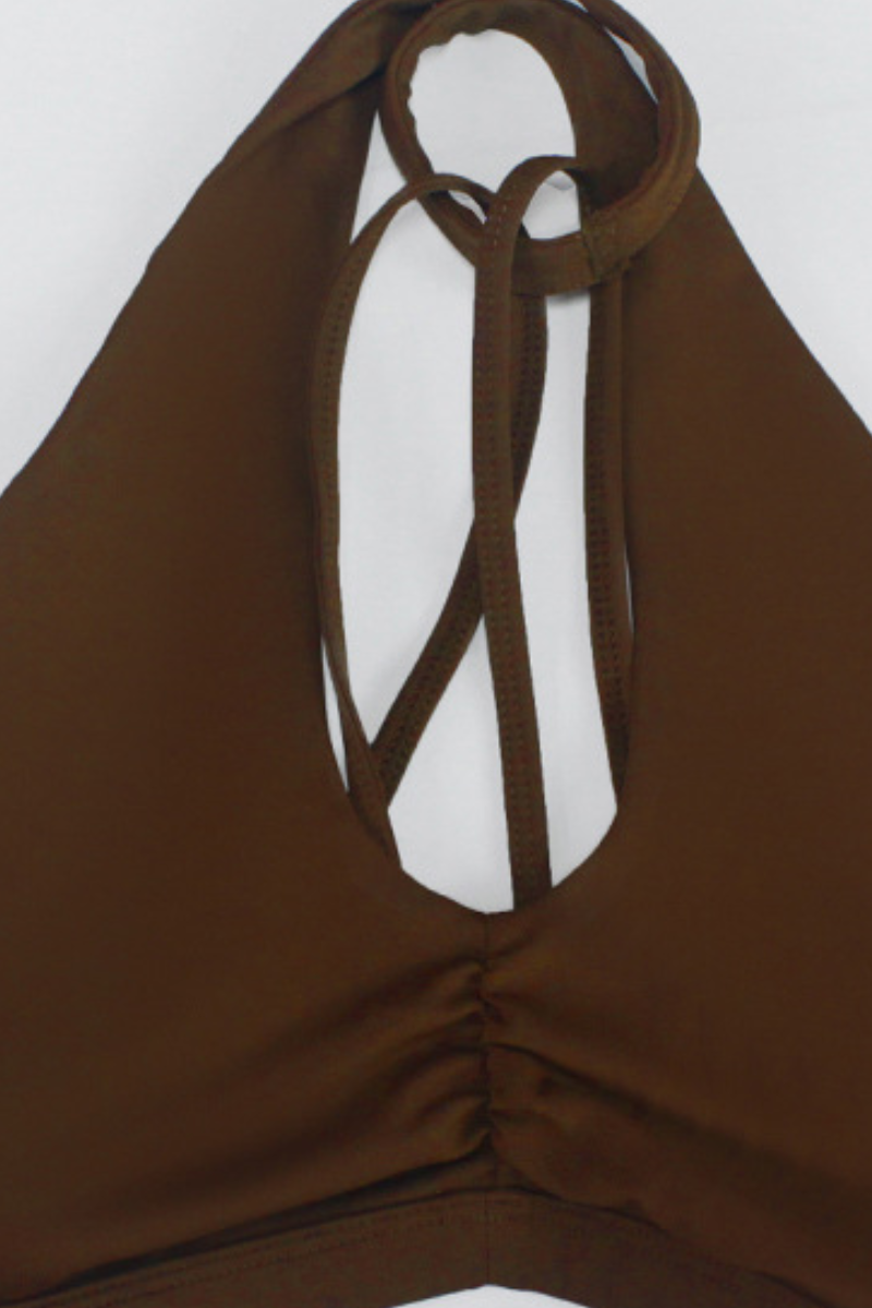 Women's Halterneck Cross Strap Multi-Back Sports Yoga Bra