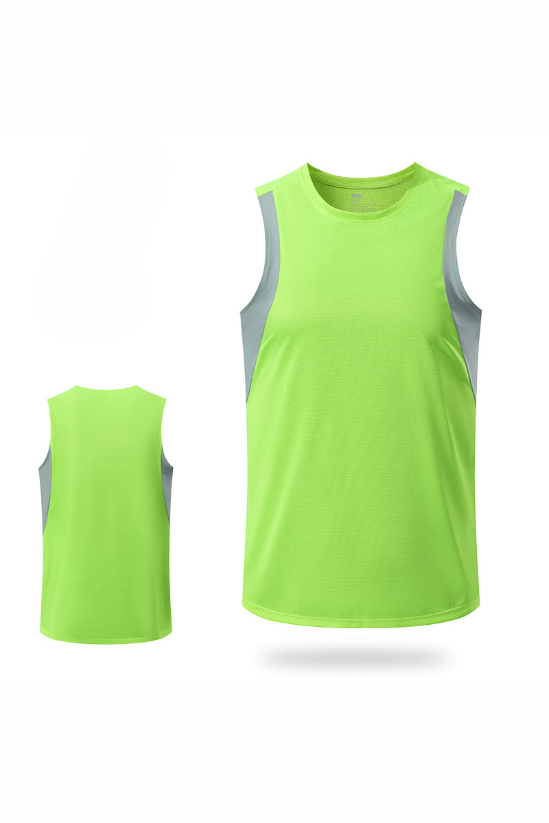 Men's Color Block Quick Dry Athletic Running Tank Top