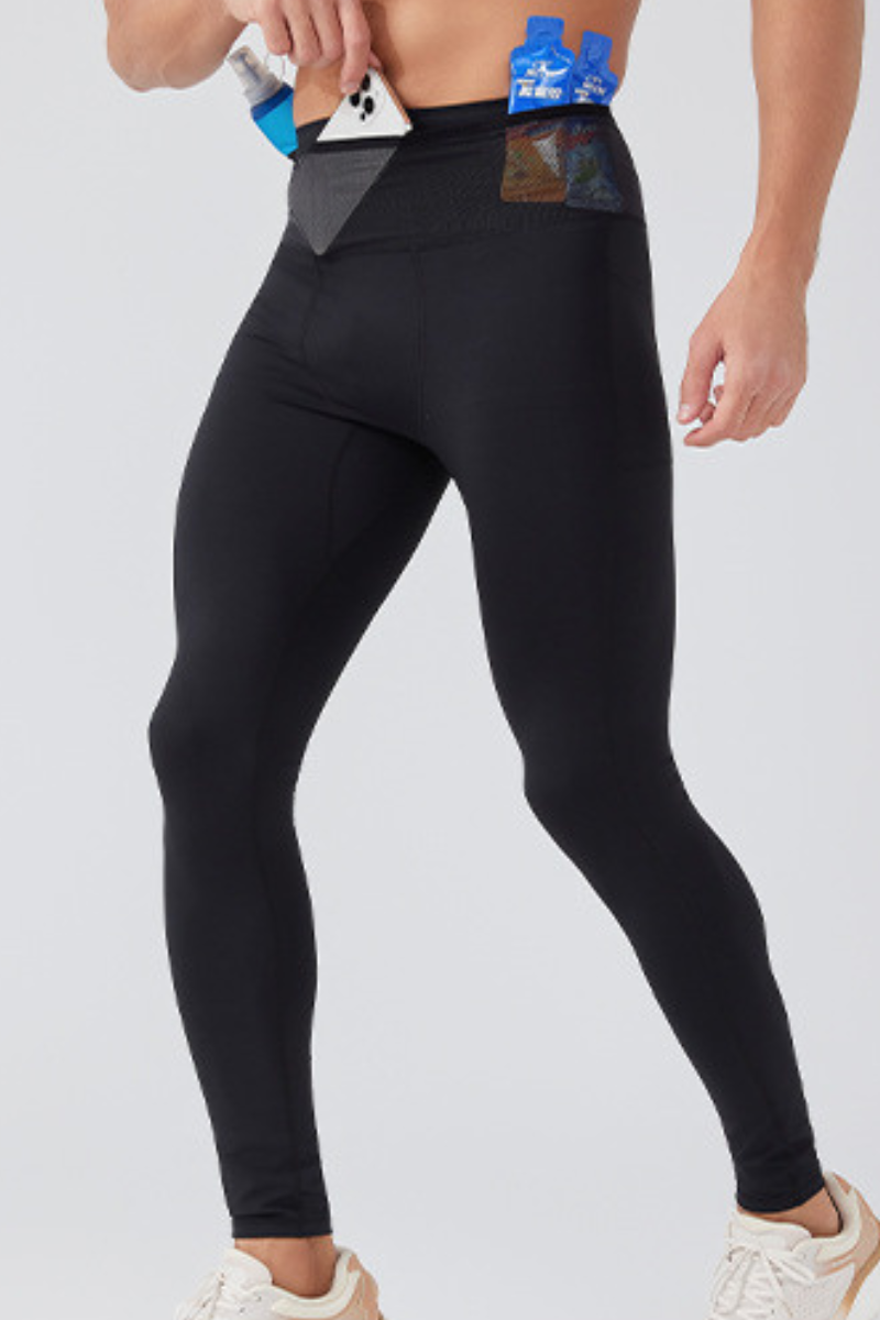 Men's Multi-Pocket Quick Dry Sports Running Leggings
