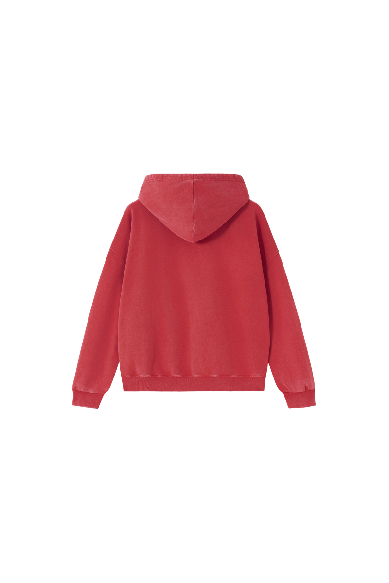 Men's  Fall 100% Cotton Washed Vintage Heavyweight Hoodie