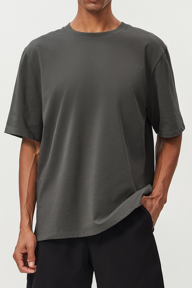 Men's  Summer 100% Cotton Breathable Loose Sports T-Shirt