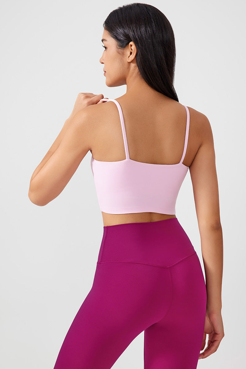 Women Gathering Anti-Shock One Cup Back Fitness Yoga Exercise Camisole Top