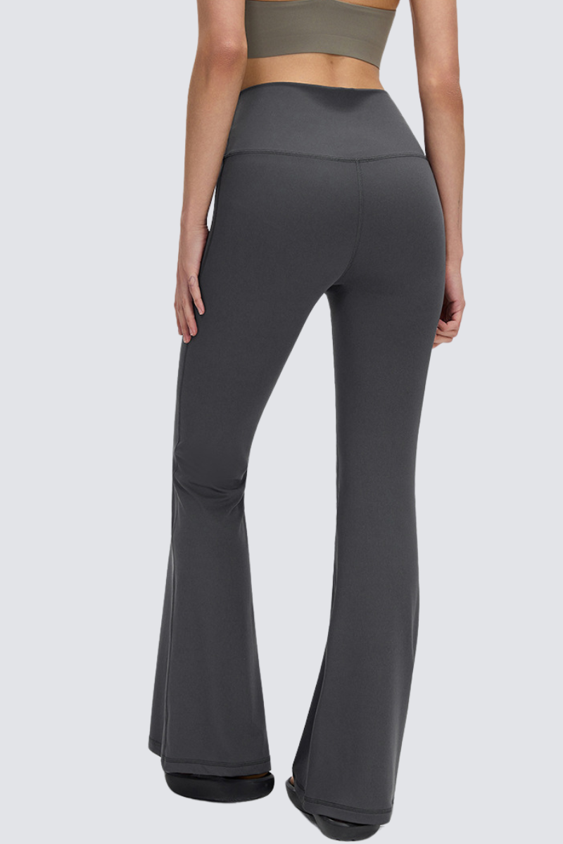 Women's High Waist Seamless Scrunch Flare Yoga Leggings