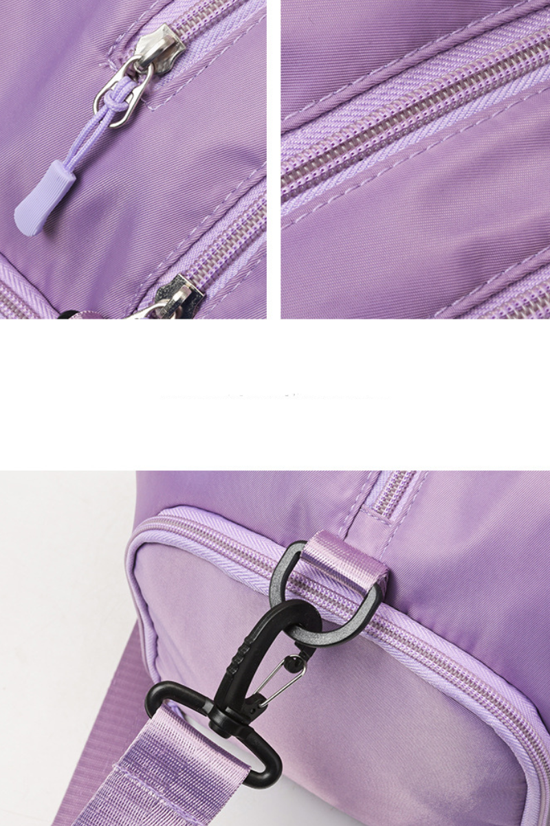 Minimalist Multi-Compartment Side Zipper Gym Travel Bag