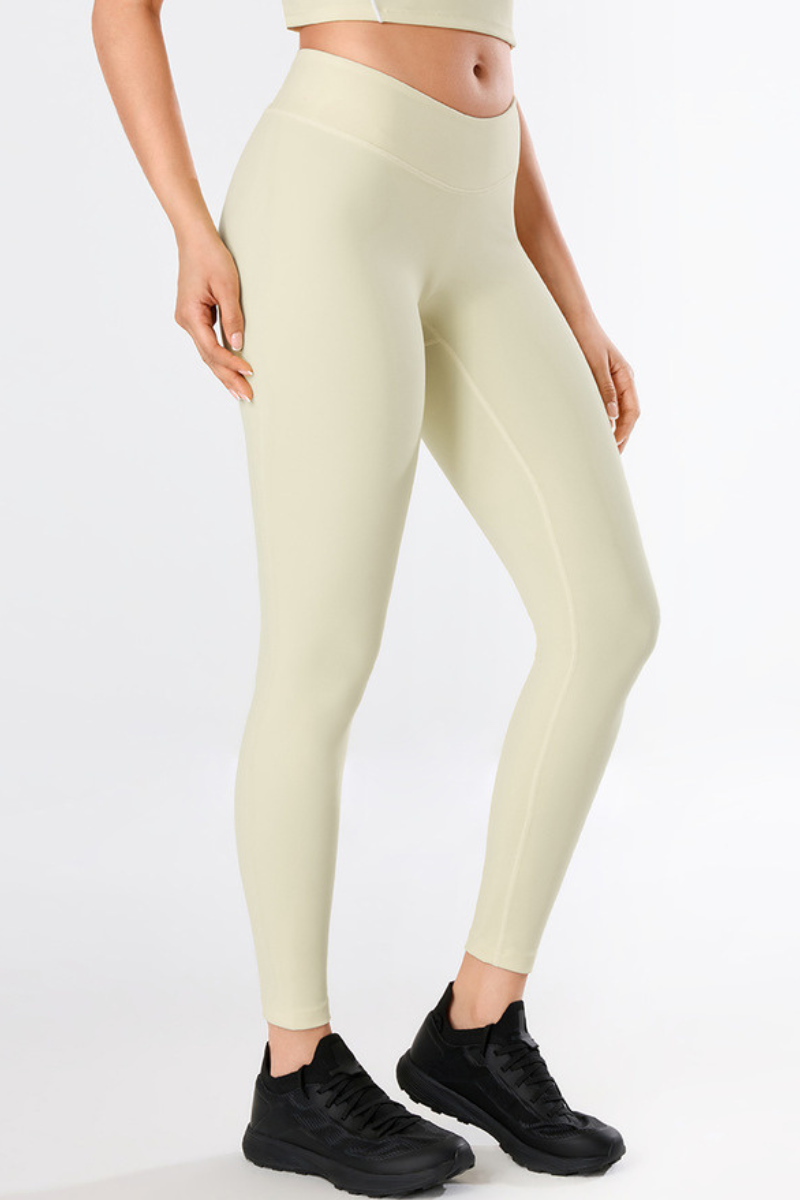 Women's Athletic V-Waist Naked-Feel Slim Fit Yoga Leggings
