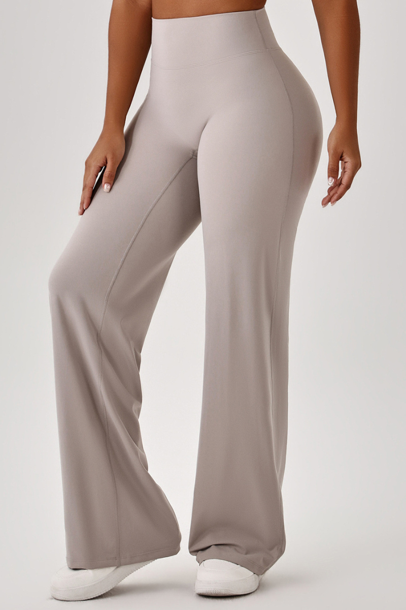 Women's Athletic High Waist V-Lift Hip Wide Leg Yoga Pants