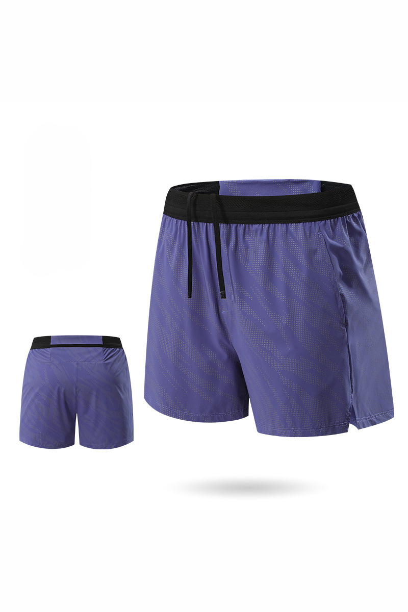 Men's Reflective Dot 2-in-1 Racing Running Shorts