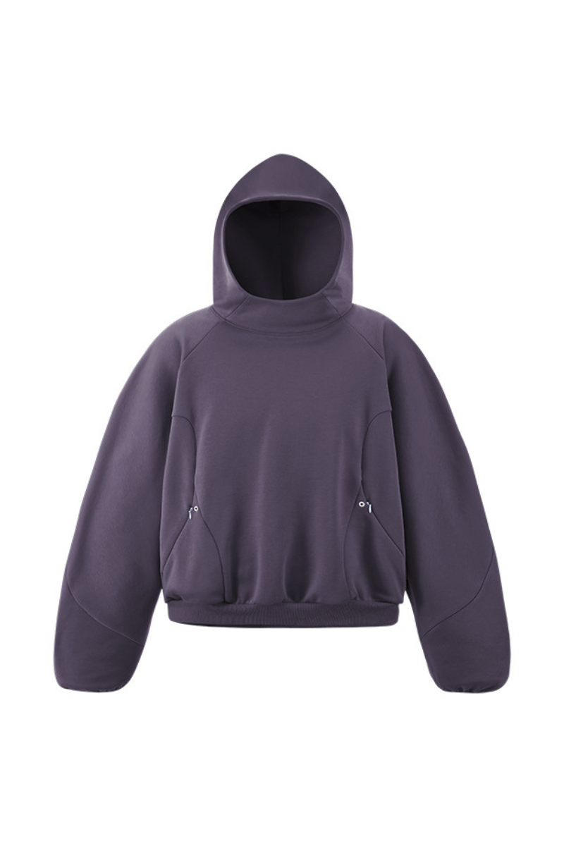 Men's Fall Fleece Drawstring Hem Zipper Pocket Hoodie