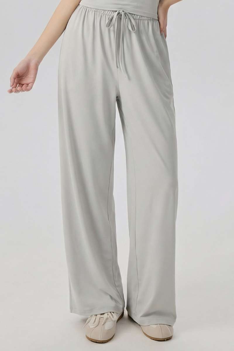 Women Summer High-Waist Lightweight Breathable Casual Pants