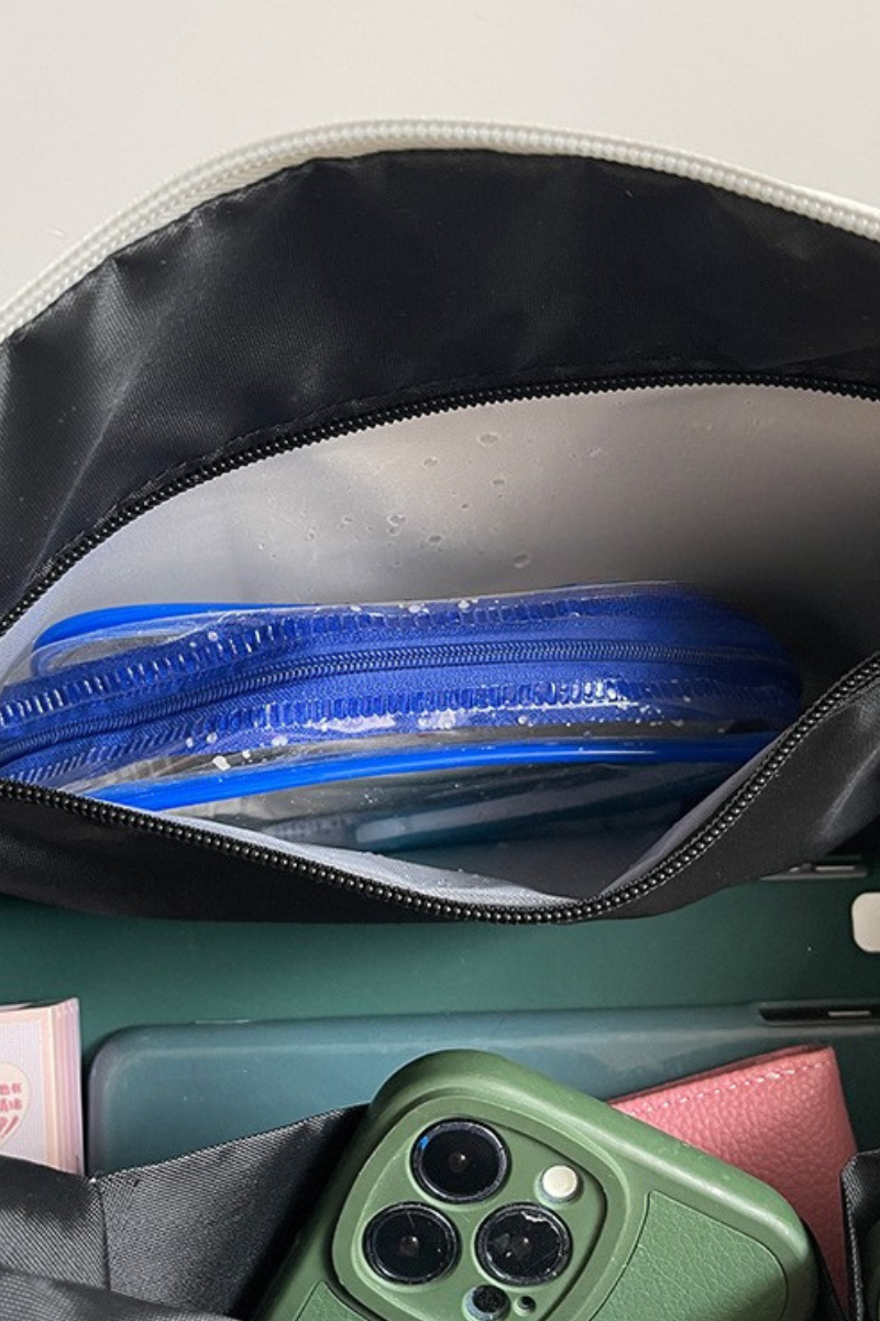 Large Capacity Solid Color Lightweight Wet/Dry Separation Yoga Gym Tote Bag