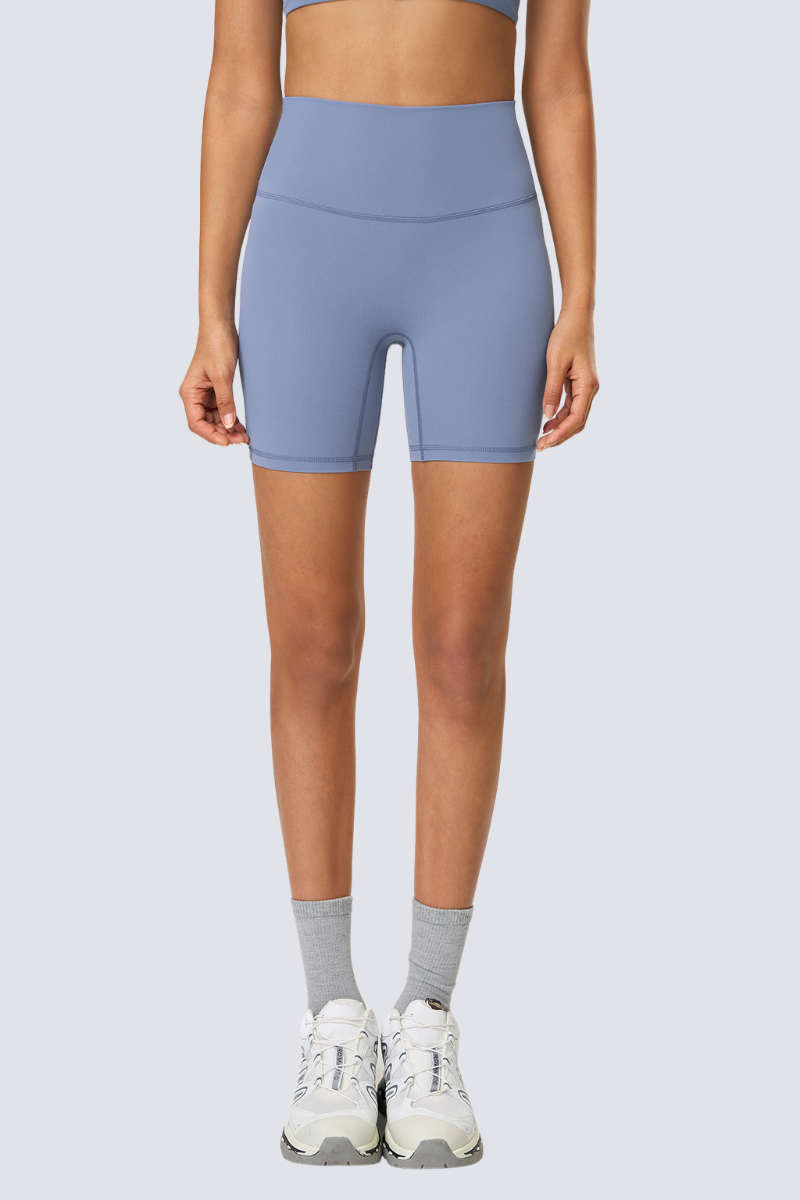 Women's Naked Feel High-Waisted Lifting Sports Shorts