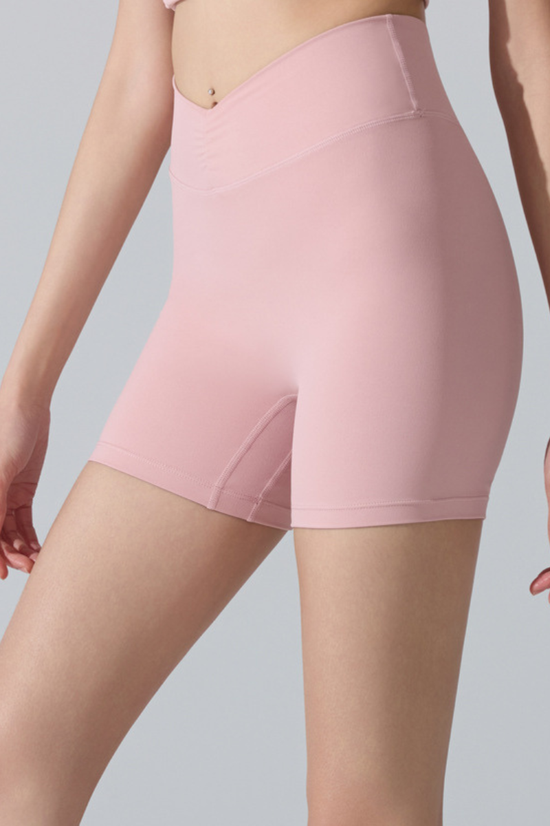 Women's Athletic Sculpting V-Waist Yoga Shorts