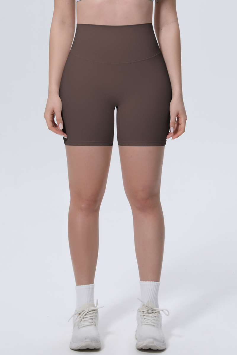 Women's Athletic Ice-Skin Breathable Solid Color Yoga Shorts