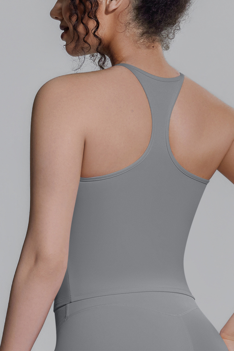 Women's Athletic Halterneck Racerback Sports Tank Top