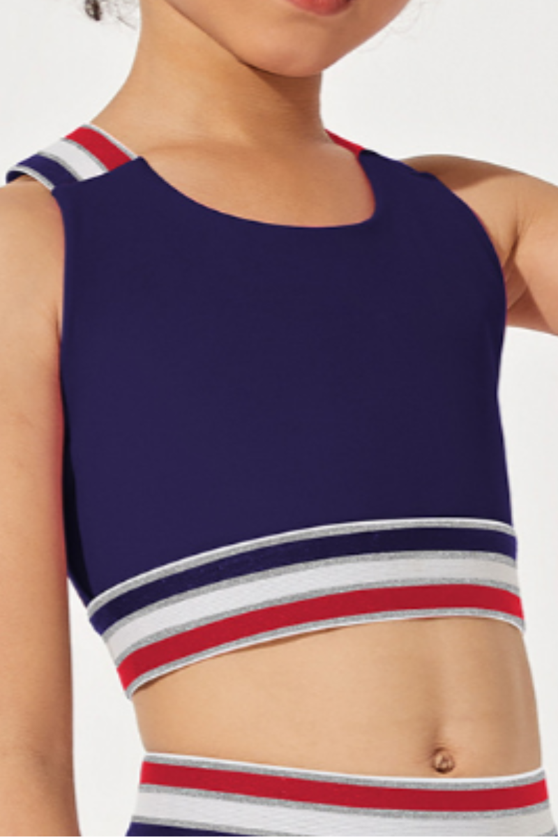 Kids Criss Cross Back sport Tank Top.