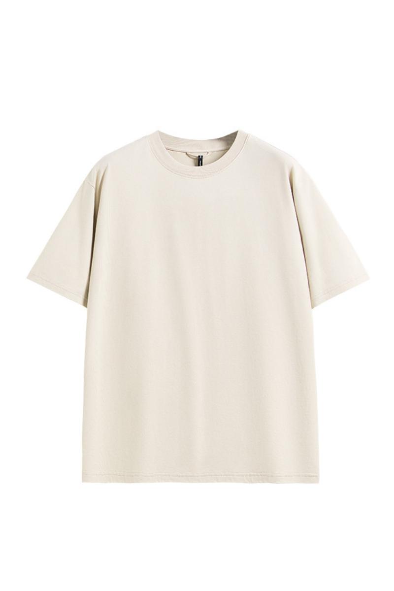 Men's Cooling Solid Quick Dry Drop Shoulder Loose Fit T-Shirt