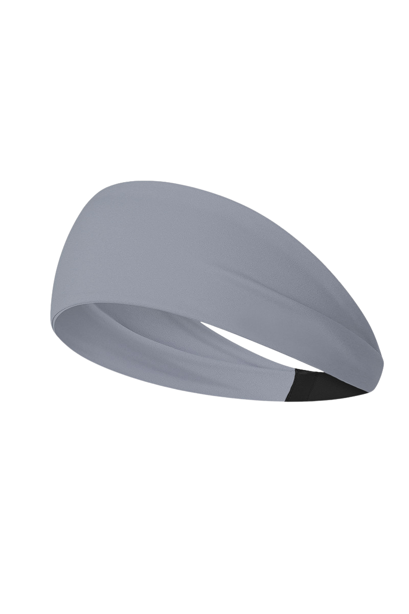 Women's exercise sweat-absorbing headband.