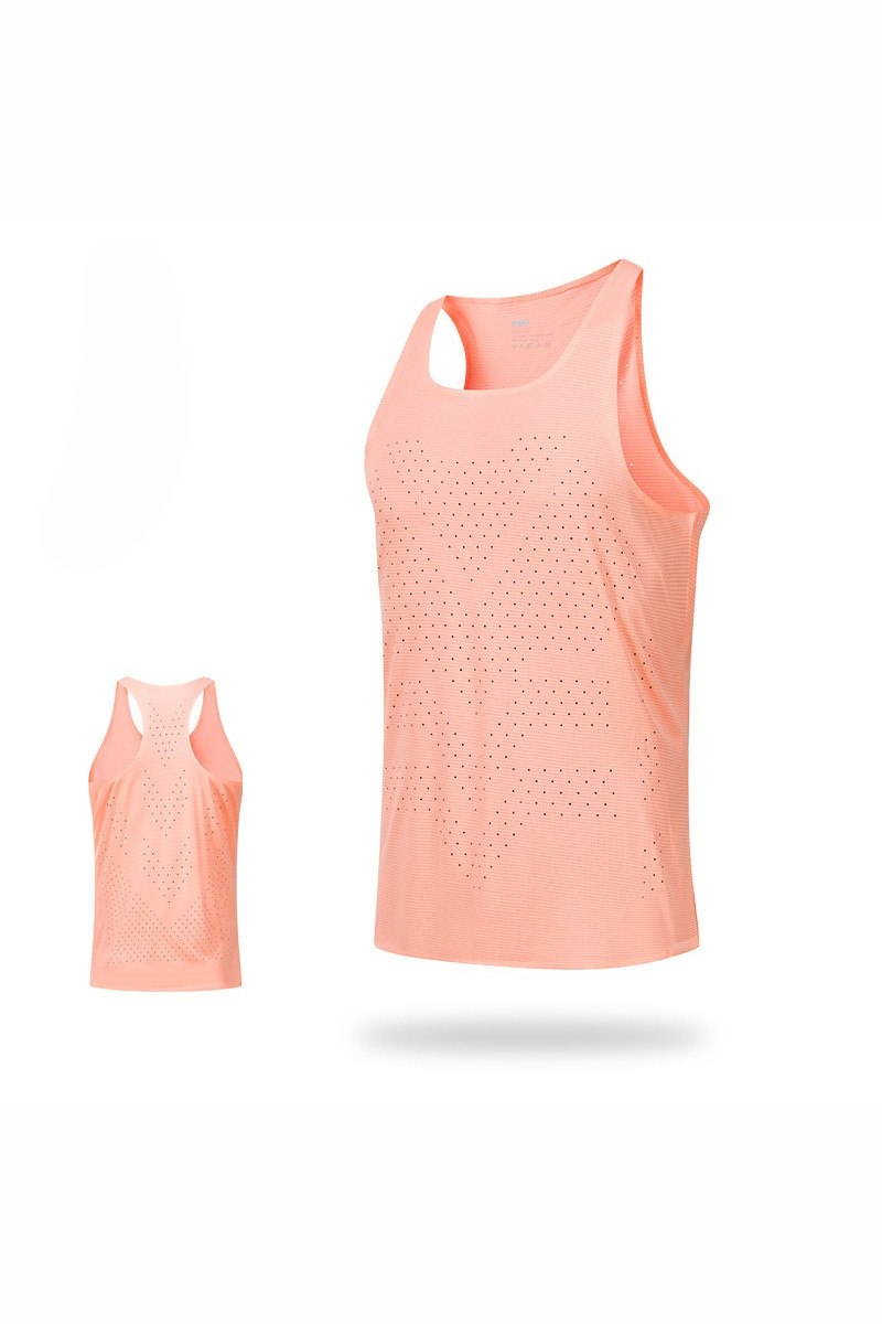 Men's Summer Lightweight Racerback Breathable Mesh Running Tank Top
