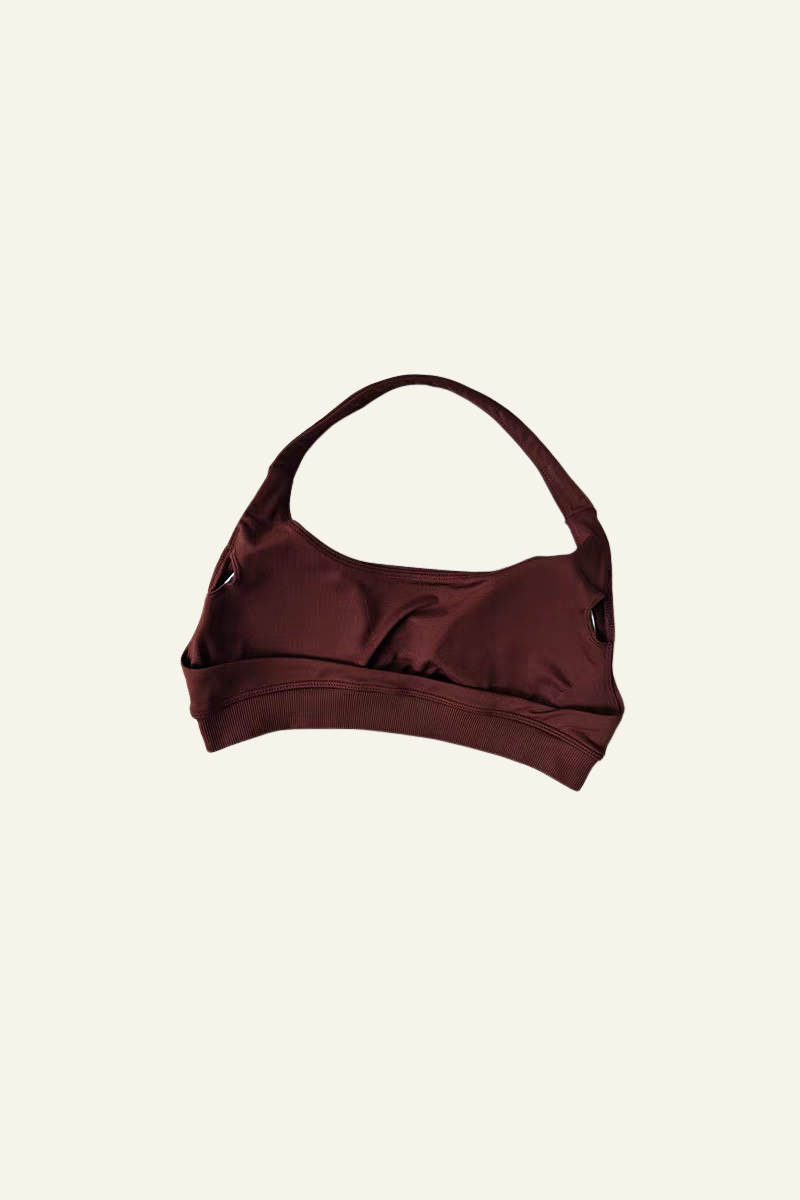 Women's Athletic Halter U-neck Backless Bra