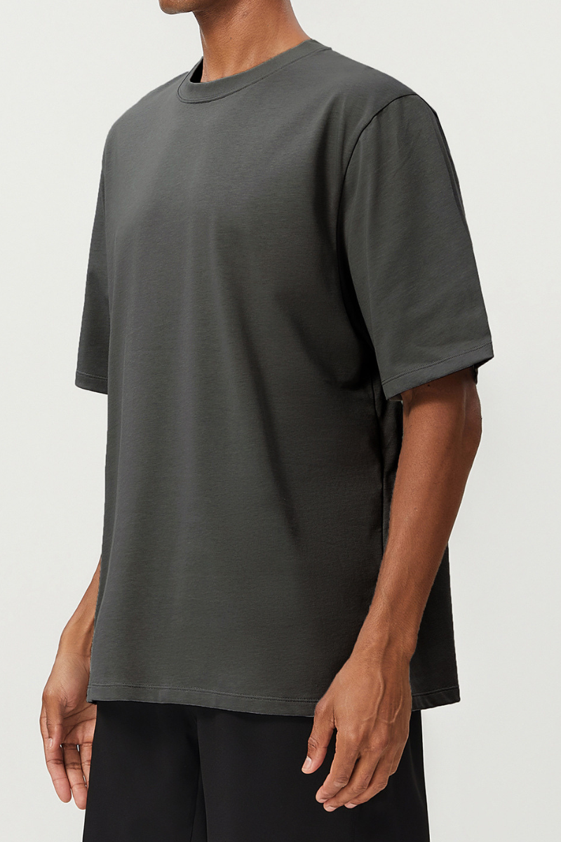 Men's  Summer 100% Cotton Breathable Loose Sports T-Shirt