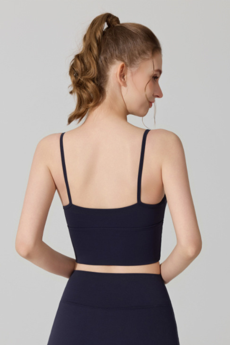 Women's Bow-Tie Thin-Strap Cami Form-Fitting Sports Tank Top