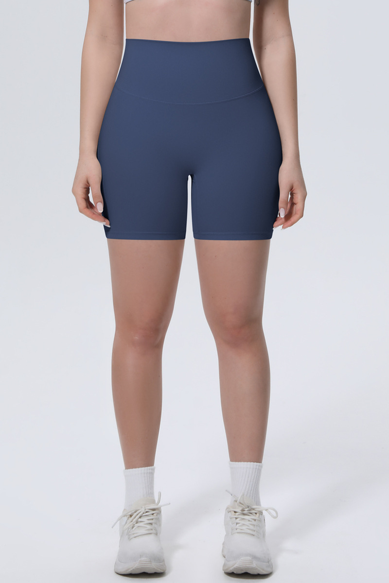 Women's Athletic Ice-Skin Breathable Solid Color Yoga Shorts