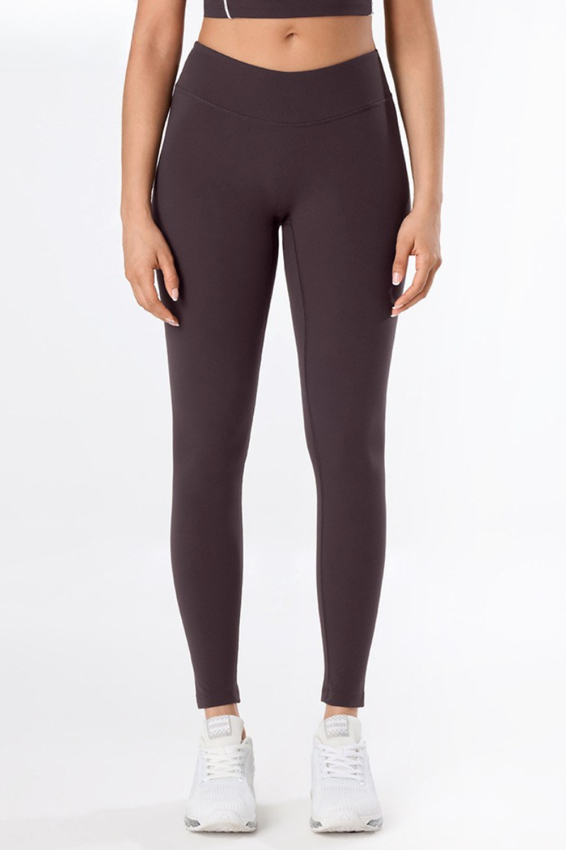 Women's Athletic V-Waist Naked-Feel Slim Fit Yoga Leggings