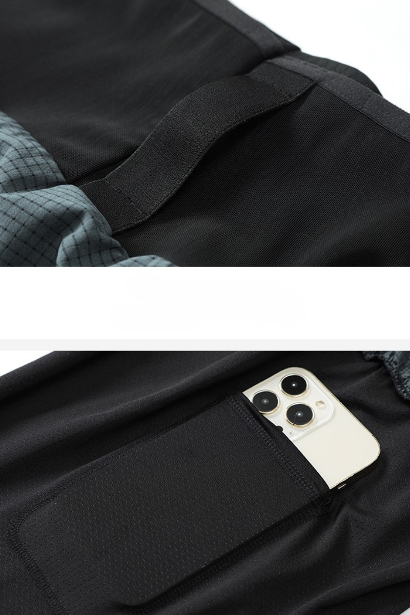 Men's 2-in-1 Running Shorts with Quick-Dry Outer Layer