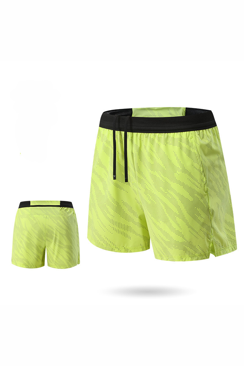 Men's Reflective Dot 2-in-1 Racing Running Shorts
