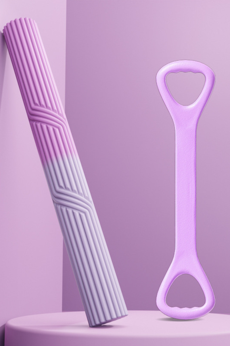Torque Massage Stick And Pull StrapTwo-Piece Set