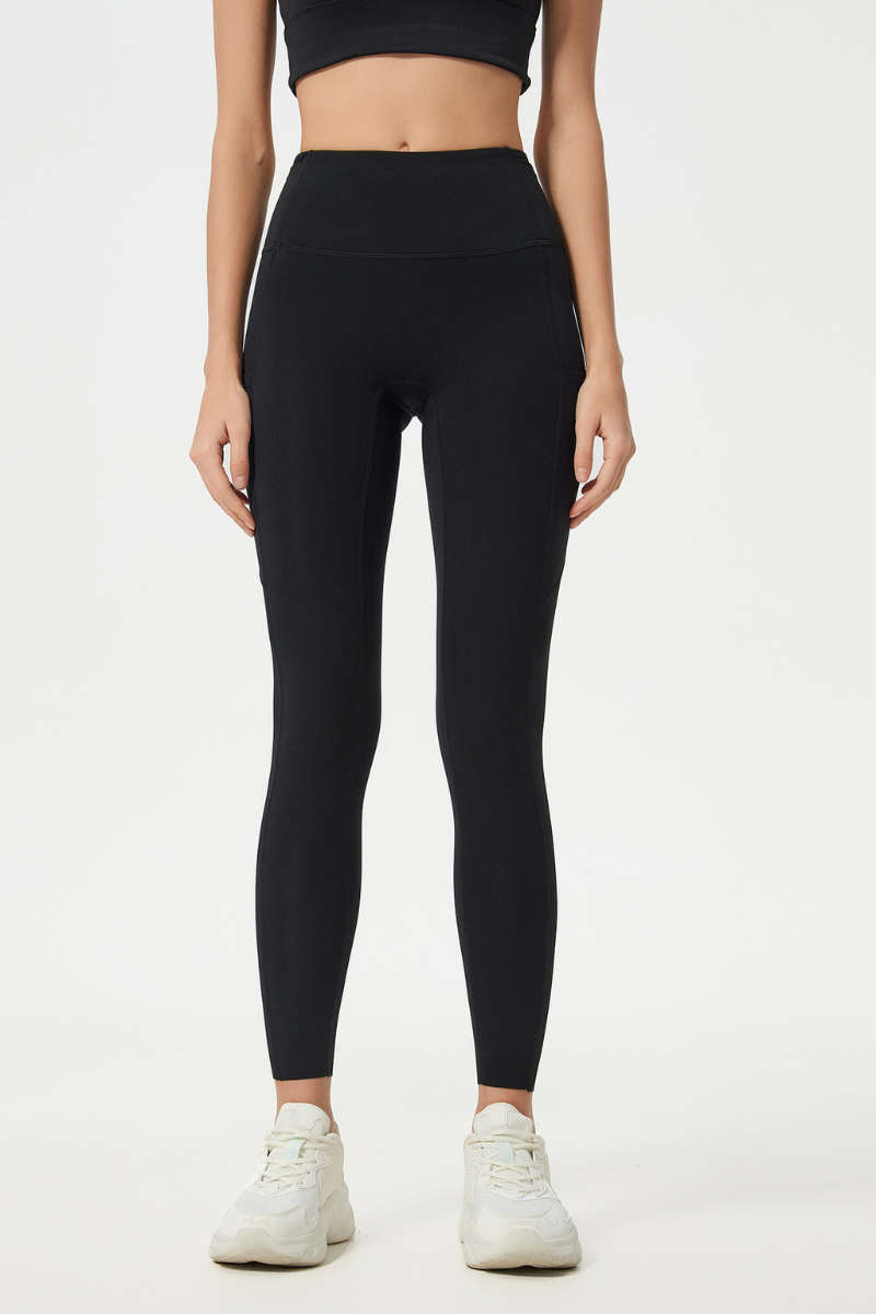Women's High Waist Tummy Control Side Pocket Yoga Leggings
