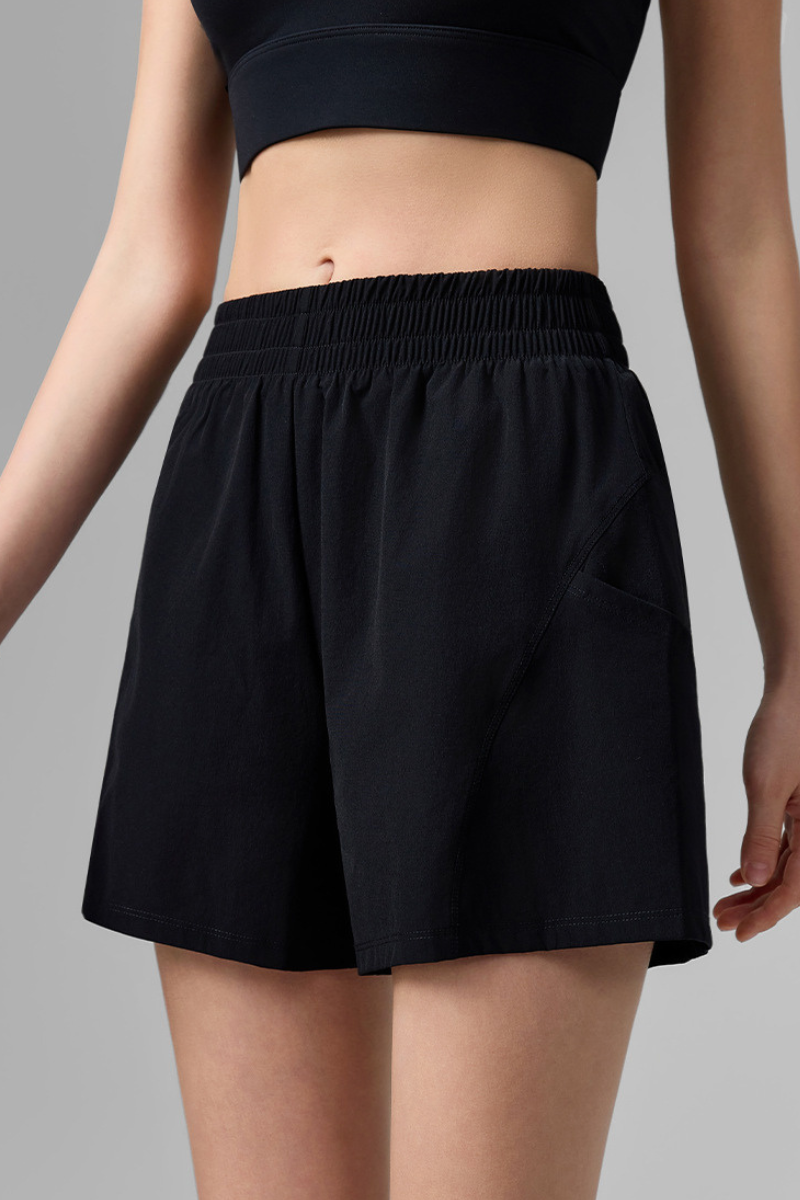 Women Summer Breathable Athletic Shorts with Built-in Liner