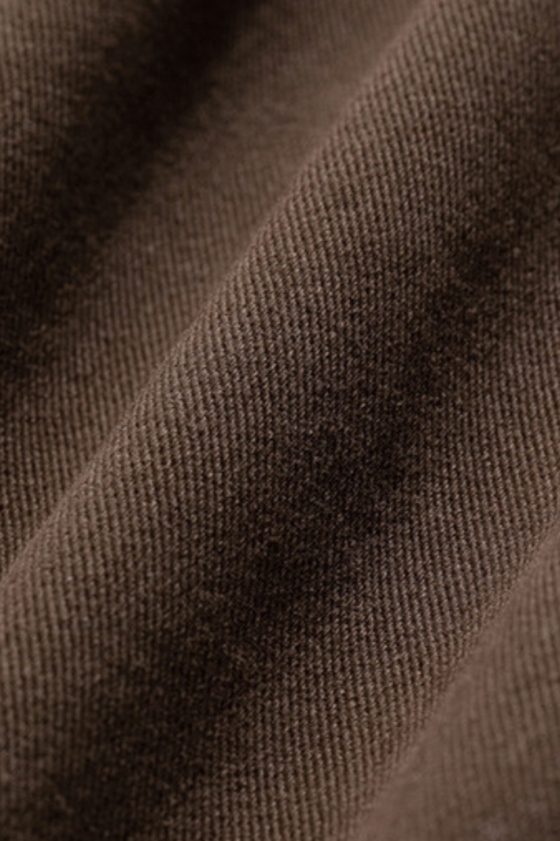 Men's Fall 100% Cotton Washed Drawstring Fleece-Lined Pants