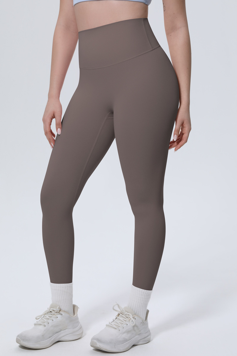 Women's High-Waist Solid Nine-inch Leggings