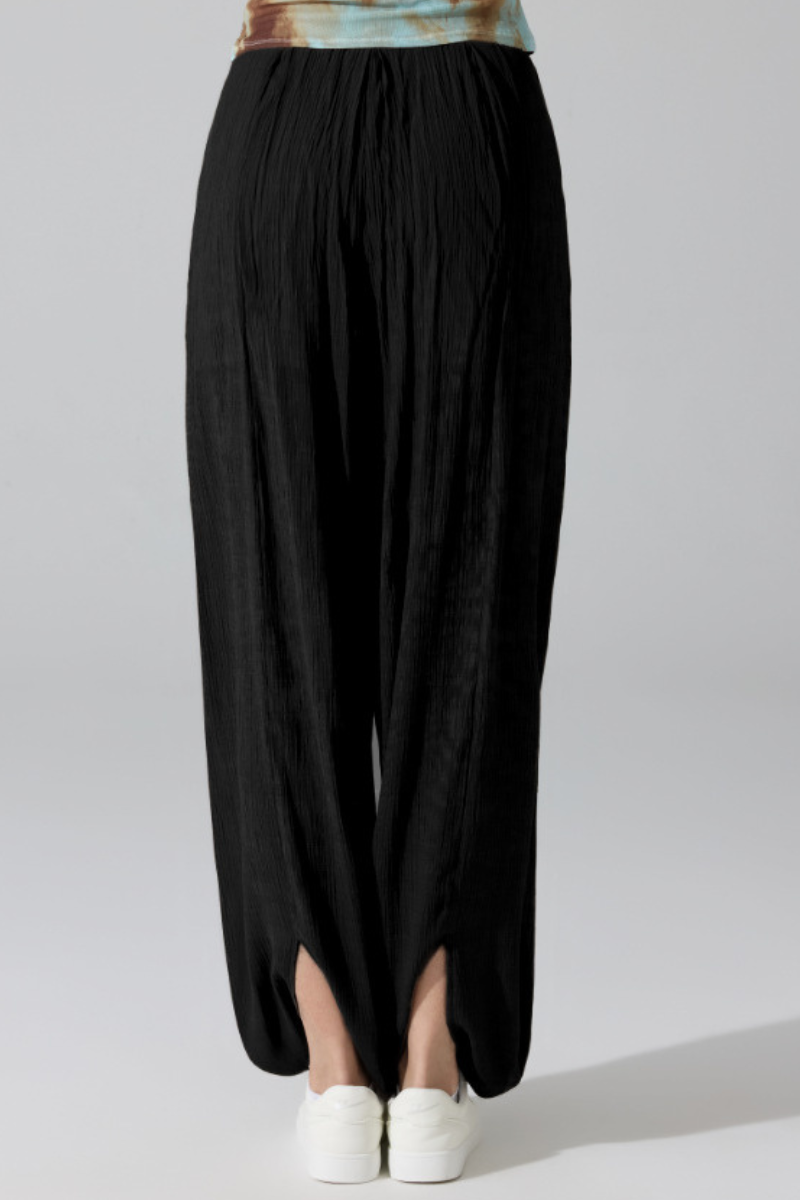 Women's Lightweight Elastic Waist Loose Fit Harem Casual Pants