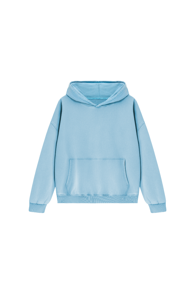 Men's  Fall 100% Cotton Washed Vintage Heavyweight Hoodie