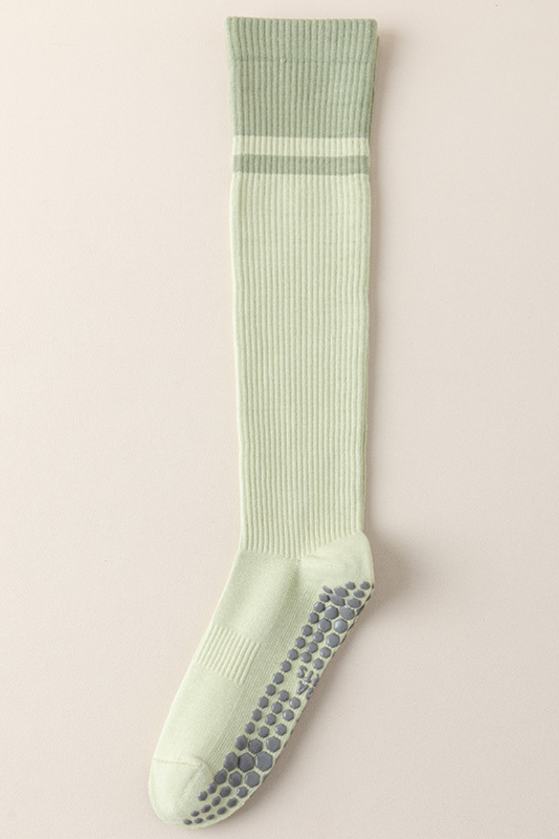 Non-Slip Grippy Dots Knee-High Yoga  Pilates Socks