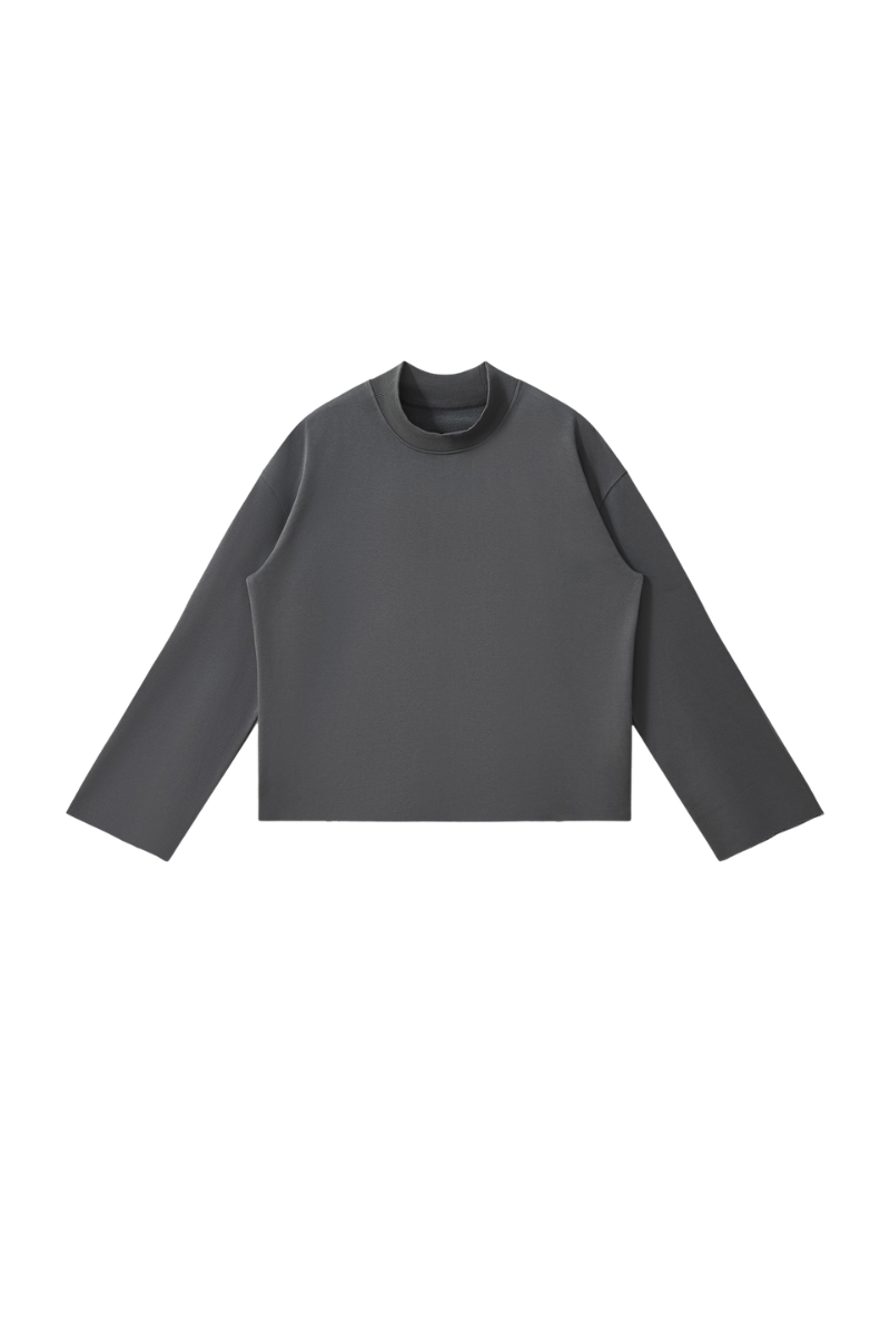 Unisex Fall Comfort Colors Style Mock Neck Sweatshirt