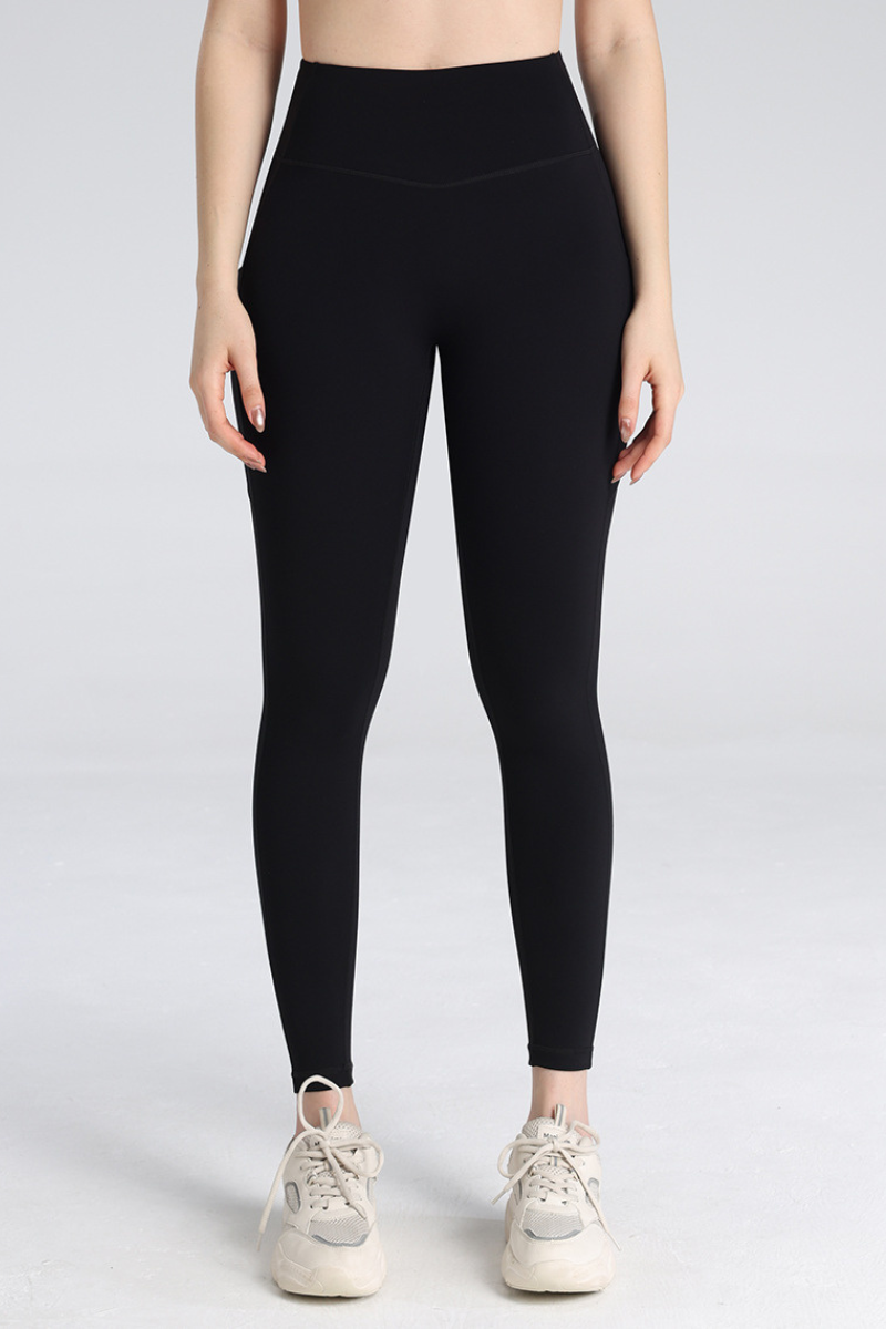 Women's High Waist Pleated Buttock Lift Pocket Yoga Leggings