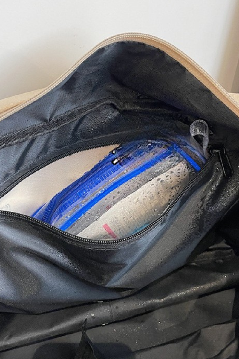 Color-Block Multi-Pocket Large Capacity Travel & Fitness Bag