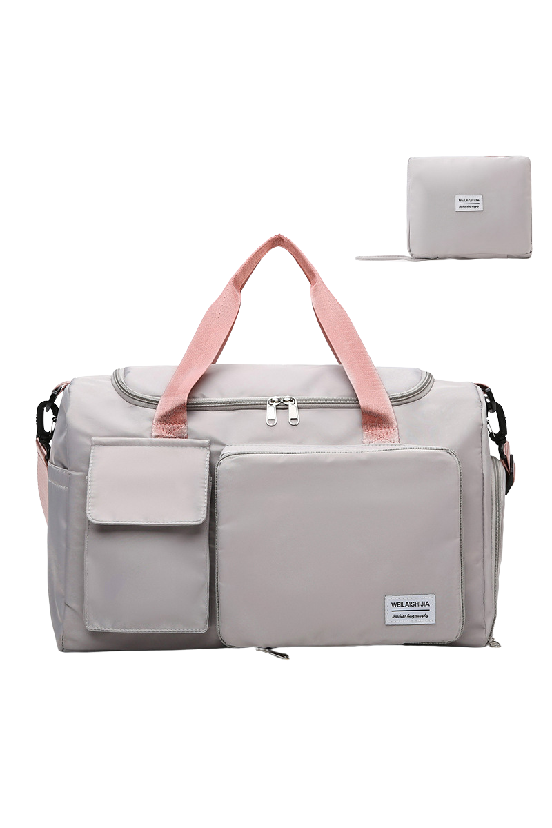 Foldable Multi-Pocket Oxford Cloth Fitness Sports Travel Bag