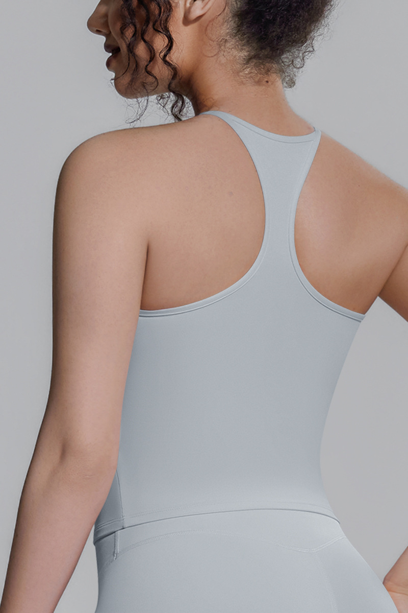 Women's Athletic Halterneck Racerback Sports Tank Top